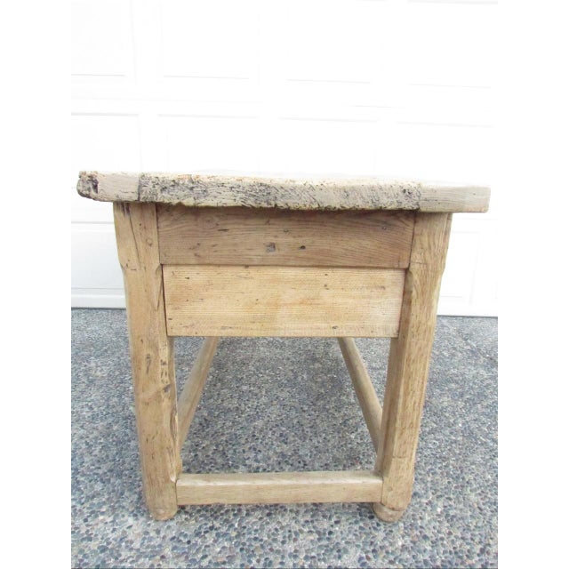 Tan 18th Century English Rustic Weathered Oak Table For Sale - Image 8 of 18