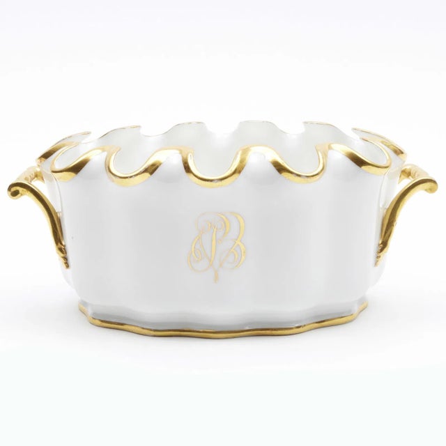 Antique Early 19th Century French Empire Paris Porcelain Monteith or Cachepot For Sale - Image 11 of 12