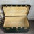 Forest Green 20th Century Green Wood and Metal Travel Trunk For Sale - Image 8 of 11