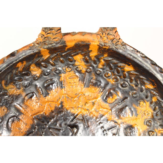 Circa 1900 Barrio De La Luz Puebla Pottery Bowl Tortoiseshell Glaze Barro Vidriado For Sale - Image 10 of 17