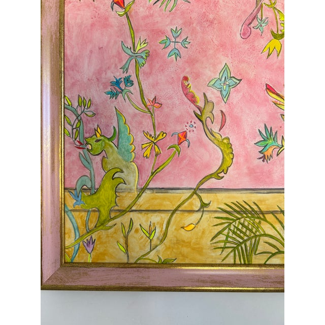 2020s Pink Window of Hope Watercolor by Natalie Mitchell For Sale - Image 5 of 7