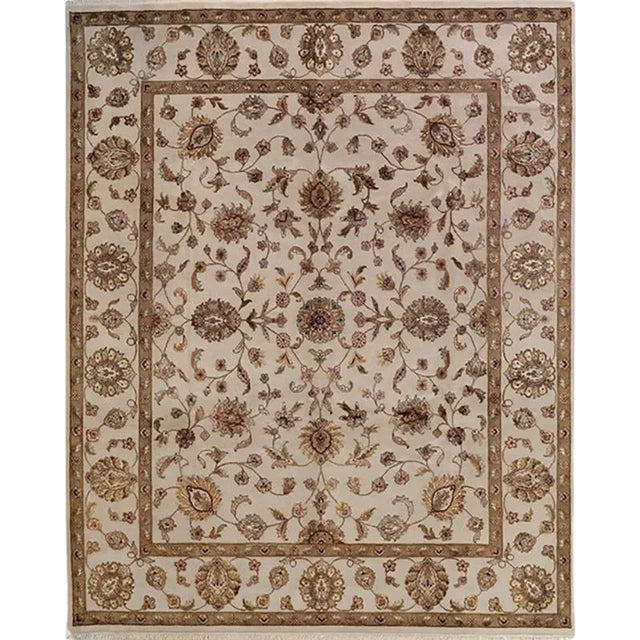 Handwoven Traditional Tabriz Style Area Rug 8'1" X 10'2" For Sale