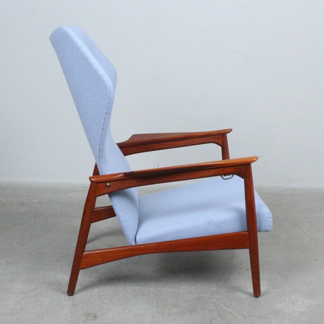 Carlo Wingback Armchair attributed to Ib Kofod-Larsen for Carlo Garn, Denmark, 1960s For Sale - Image 4 of 13