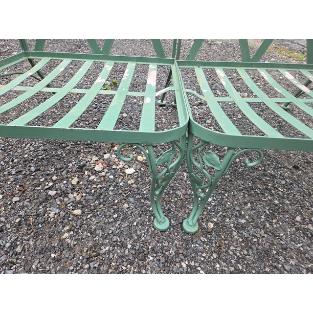 Vintage Woodard Wrought Iron Patio Set - 4 Pieces For Sale In Providence - Image 6 of 12