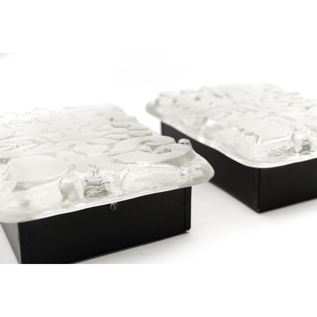 Space Age Wall Lights in Satin Glass by Peill & Putzler, 1970s, Set of 2 For Sale - Image 8 of 14