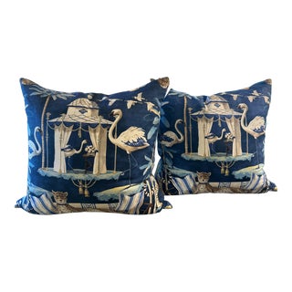 Palm Beach Regency Pillows - Set of 2 For Sale