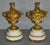 Antique French Cassolette Urns 1880s Gilt Bronze Cherub Marble Vases Lids Pair For Sale In Philadelphia - Image 6 of 12