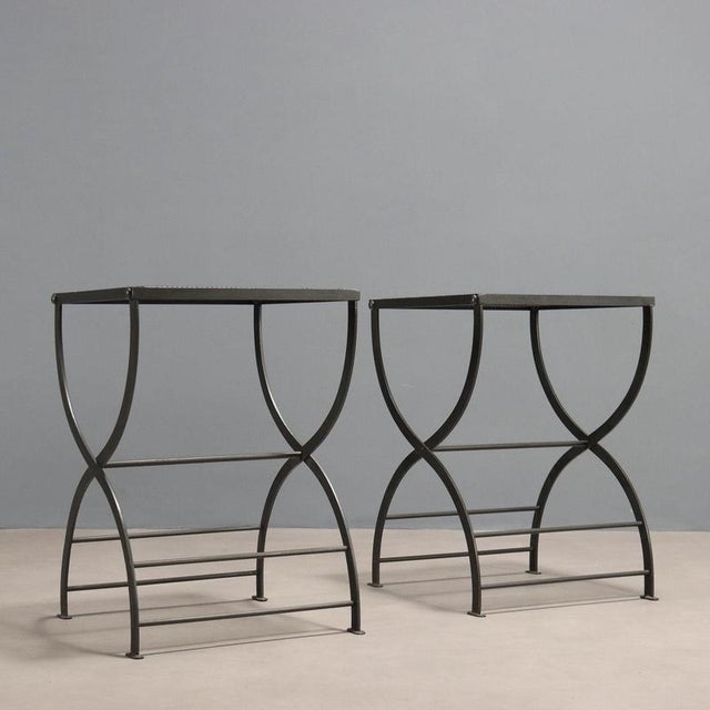Metal Nonaro Stools from Azucena, Set of 2 For Sale - Image 7 of 8