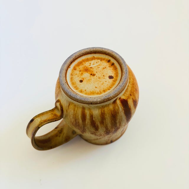 Ceramic Terra Cotta Studio Pottery Mug For Sale - Image 7 of 7