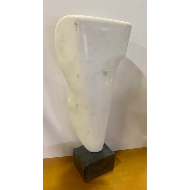 Contemporary 1960s Italian Modernist Abstract Marble Sculpture For Sale - Image 3 of 8