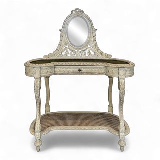 Louis XVI Style Painted Dressing Table For Sale