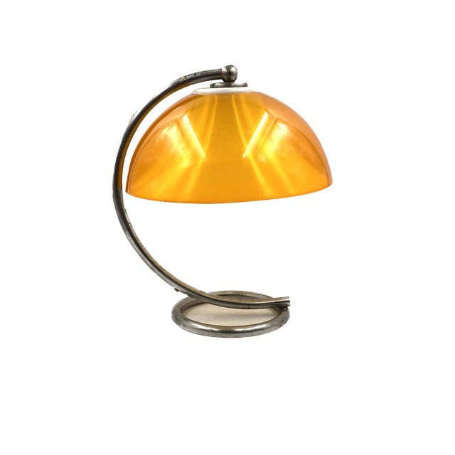 Space Age Yellow Table Lamp, France, 1960s For Sale