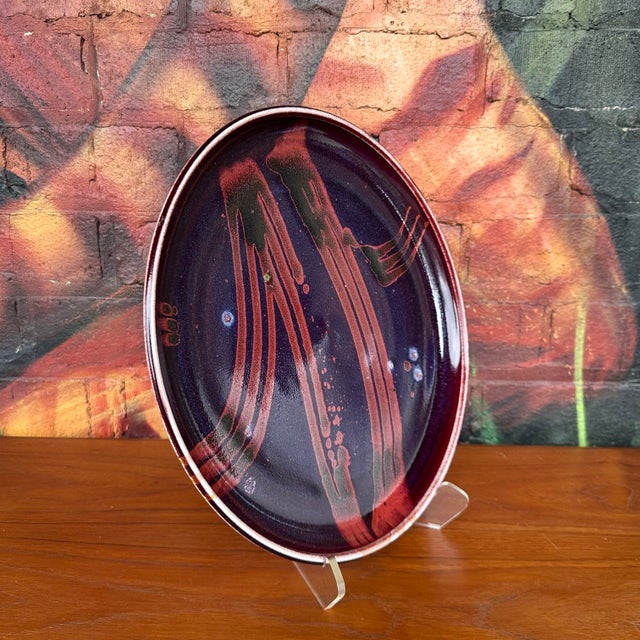 Modern Gail Russel Ceramic Serving Charger Dish For Sale - Image 3 of 12
