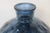 Glass Blue Glass Round Bottle Vase Thumbprint Design 4691b For Sale - Image 7 of 16