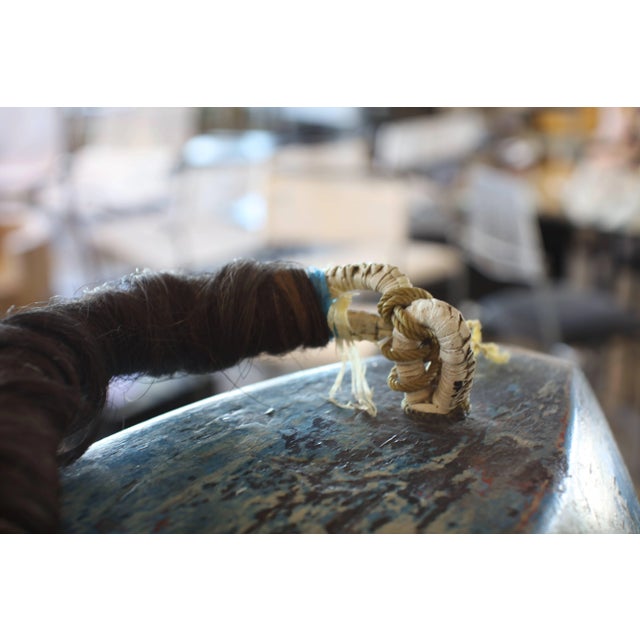 Early 20th Century Asian Wooden Painted Bell For Sale - Image 5 of 9