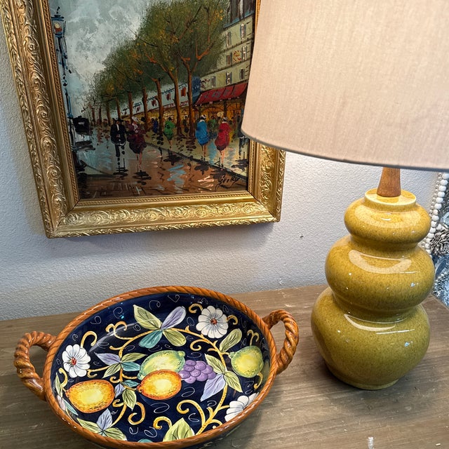 Vintage Italian Pasta Bowl Serving Platter Large For Sale - Image 6 of 8