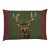 Scottish Stag Green Tartan Cushion With Tartan Sides With Feather Filler - 45x60cm (18"x24") For Sale