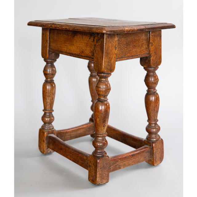 Antique 19th Century English Oak Joint Stool For Sale In Houston - Image 6 of 10