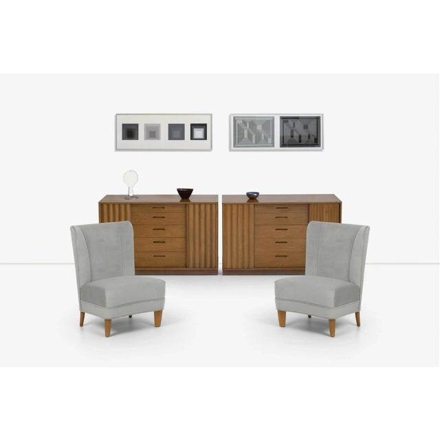 Edward Wormley for Dunbar Slipper Lounge Chairs - A Pair For Sale - Image 11 of 13