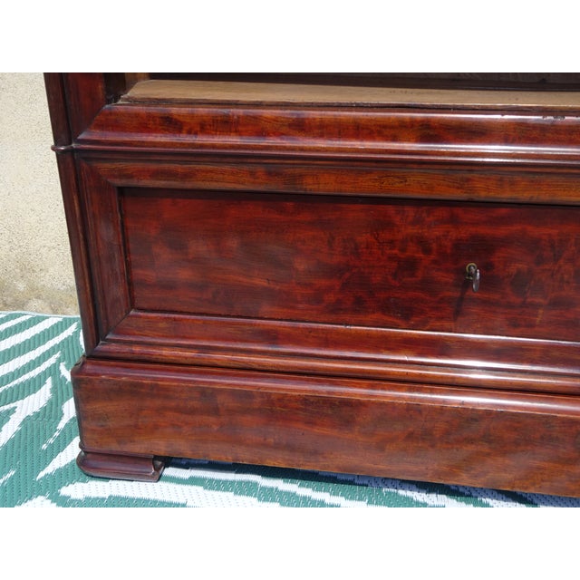 Louis Philippe Mahogany Bookcase For Sale - Image 9 of 18