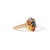 Metal 3.21 Carat Rainbow Sapphire and Diamond Floral Cluster Ring Size 4 in 14k Gold For Sale - Image 7 of 18