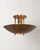 Handmade Mid-Century Modern Brass Flush Mount Ceiling Light Art Deco Organic Design Lighting for Entryway, Bedroom, Dining For Sale - Image 16 of 16