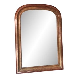 Large Antique French Louis Philippe Giltwood Mirror – Late 19th Century For Sale