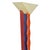 Sottsass Style Memphis Orange and Red Floor Lamp by Phile Limited Edition Furniture For Sale - Image 9 of 10