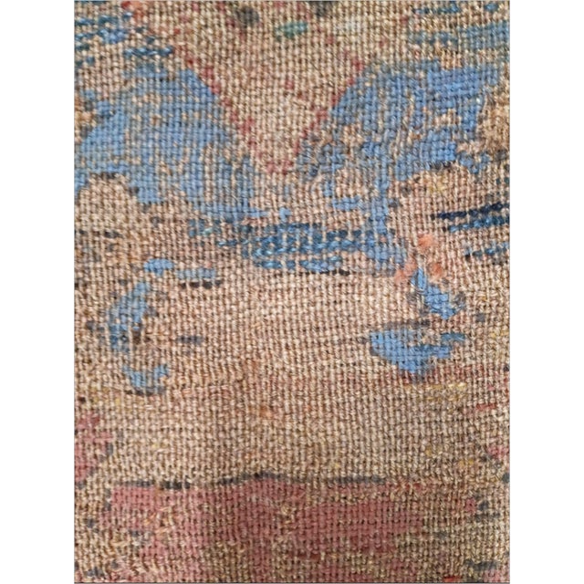 Distressed Antique Hand-Knotted Caucasian Gallery Rug. 4'7'x 8'10". For Sale - Image 14 of 18