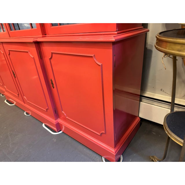 1920s Antique Glass Cabinet For Sale In Boston - Image 6 of 11