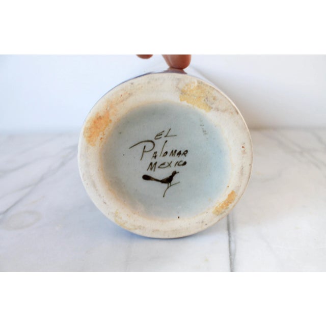Ceramic Vintage Mexican Pottery Vase For Sale - Image 7 of 8