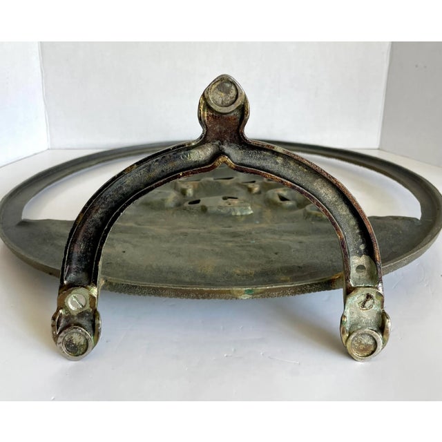 Antique Cast Iron Ship on the Seas Fireplace Screen Door Stop Chairish