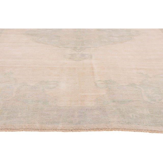 Vintage Turkish Oushak Rug, 05'08 X 09'03 For Sale - Image 4 of 10