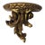 Plastic Hollywood Regency Style Gilt Scrolled Wall Bracket Shelf For Sale - Image 7 of 7