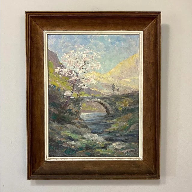 Antique Framed Oil Painting on Canvas by Dieudonne Jacobs (1887-1967) For Sale - Image 13 of 13