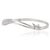 Metal Hallmarked 925 Cubic Zirconia Hinged Wavy Bangle Bracelet for Women - Christmas Gift For Sale - Image 7 of 13