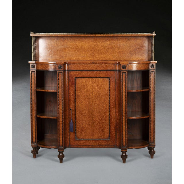 Hollywood Regency Regency Amboyna Side Cabinet, 1820s For Sale - Image 3 of 18