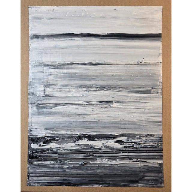Emotional Topography (No. 5) | Original Abstract Landscape Oil Painting by Diane Grant — Unframed For Sale - Image 4 of 4