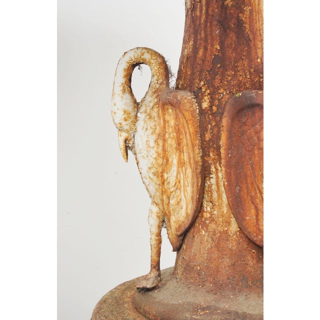 Antique 1870s j.w. Fiske Cast Iron Garden Fountain For Sale - Image 13 of 16