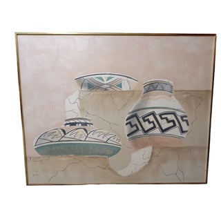 1970s Lee Reynolds Southwestern Large Painting For Sale