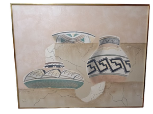 1970s Lee Reynolds Southwestern Large Painting