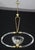 Art Deco 1950s Art Decò Murano Glass and Brass Chandelier by Barovier & Toso For Sale - Image 3 of 13