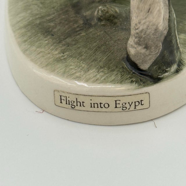 Ceramic Vintage 1950s Goebel West Germany “Flight Into Egypt” Nativity Figurine – Mary & Child on Donkey For Sale - Image 7 of 9