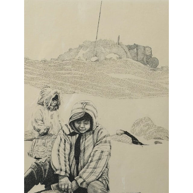 1980s 1980 Limited Edition Inuit Ice Fishing Print by Karen L. Walter – Signed & Numbered 50/100 For Sale - Image 5 of 6