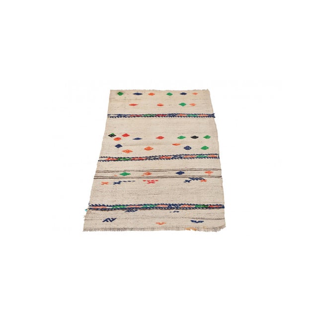 Vintage handwoven decorative kilim rug from Afyon region of Turkey. Approximately 50-60 years old. In very good condition....