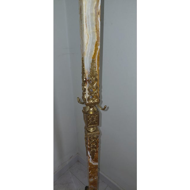 Onyx and Gilded Coat Hanger, 1980s For Sale - Image 6 of 9