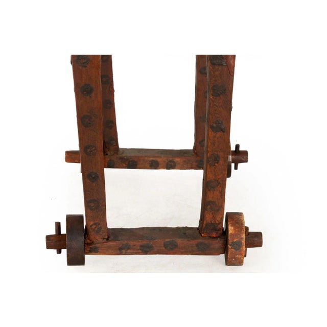 Rare American Folk Art Painted Carved Giraffe Sculpture, Pennsylvania Ca. 1850 For Sale - Image 11 of 18