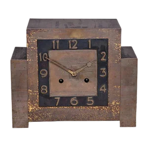 Art Deco Copper Table Clock, 1920s