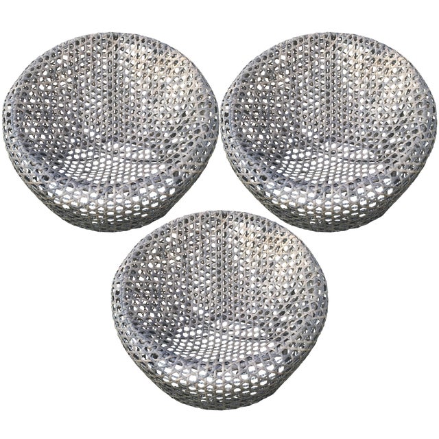 West Elm Montauk Nest Chairs - Set of 3 | Chairish