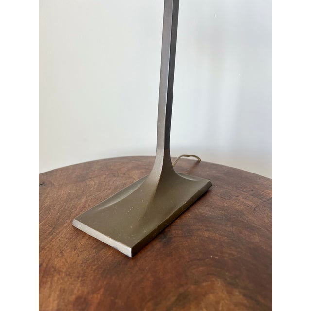 Metal Early 20th Century Art Deco Brass Table Lamp, France For Sale - Image 7 of 15